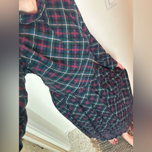 Country Sophisticates by Pendleton USA green navy red tartan holiday plaid set - Picture 1 of 7